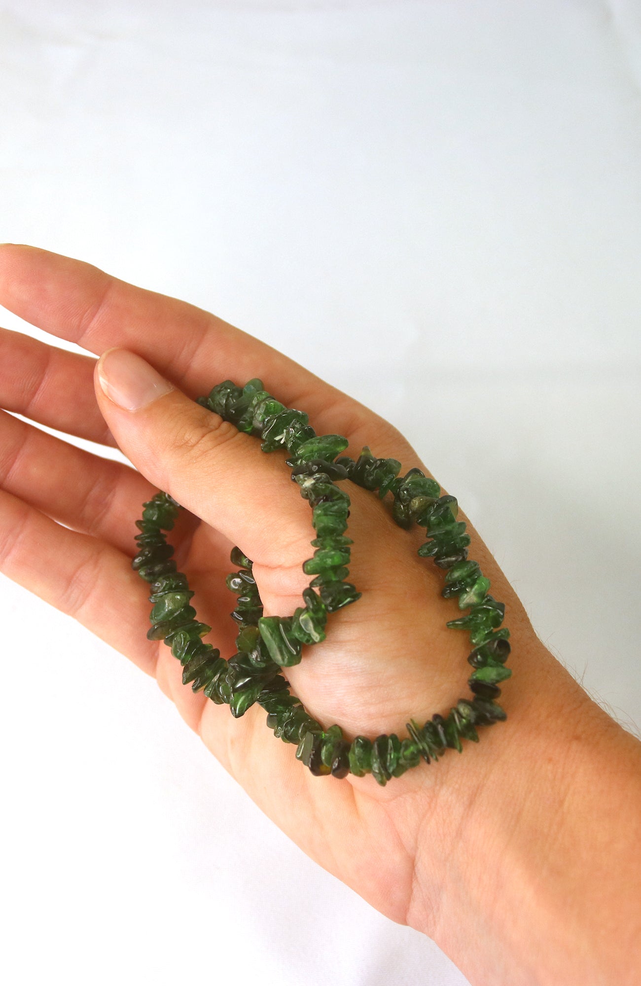 Diopside Chip Bracelet AA